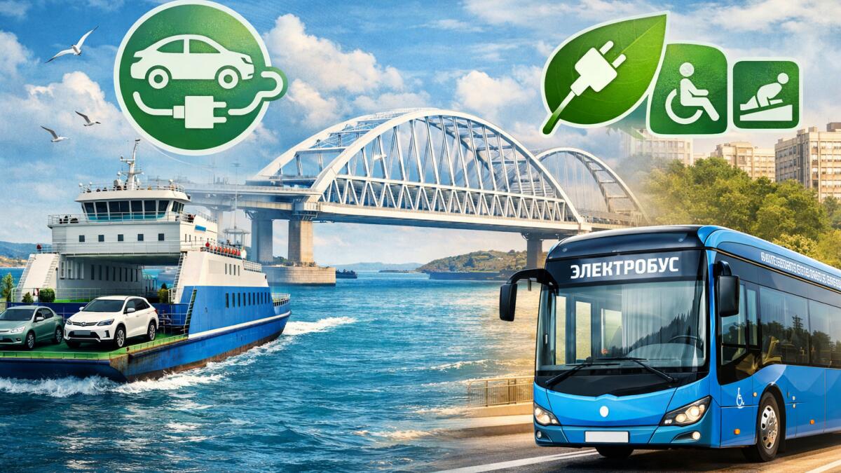 Транспорт Крыма ждёт новое обновление: паром для электрокаров и экологичные автобусы